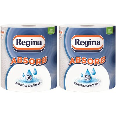 sarcia.eu Regina ręcznik papierowy, super chłonny ABSORB 1 rolka, atest PZH 2 paczki sarcia.eu Regina ręcznik papierowy, super chłonny ABSORB 1 rolka, atest PZH 2 paczki