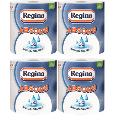 sarcia.eu Regina ręcznik papierowy, super chłonny ABSORB 1 rolka, atest PZH 4 paczki sarcia.eu Regina ręcznik papierowy, super chłonny ABSORB 1 rolka, atest PZH 4 paczki