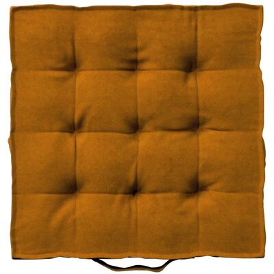 Dekoria Siedzisko Kuba na krzesło, miodowy, 50 × 50 × 10 cm, Velvet Dekoria Siedzisko Kuba na krzesło, miodowy, 50 × 50 × 10 cm, Velvet