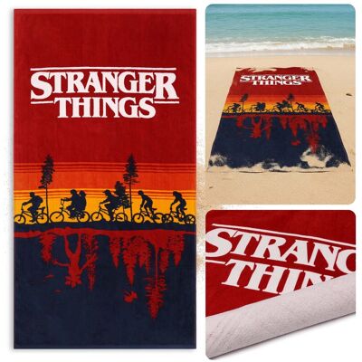 sarcia.eu Stranger Things SZYBKOSCHNĄCY Ręcznik plażowy, kąpielowy BAWEŁNIANY 70x140cm OEKO-TEX sarcia.eu Stranger Things SZYBKOSCHNĄCY Ręcznik plażowy, kąpielowy BAWEŁNIANY 70x140cm OEKO-TEX
