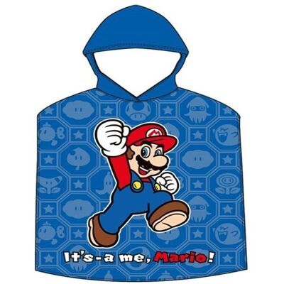 Stamion SUPER MARIO BROSS Ponczo Ręcznik Dziecięcy z Kapturem Okrycie Stamion SUPER MARIO BROSS Ponczo Ręcznik Dziecięcy z Kapturem Okrycie