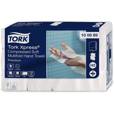 Tork Xpress® skompresowany miękki ręcznik w składce wielopanelowej 100889 Tork Xpress® skompresowany miękki ręcznik w składce wielopanelowej 100889