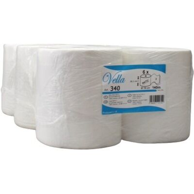 Fabryka Papieru Kaczory Vella Matic – Ręcznik Papierowy Jumbo 6×140m Biały Fabryka Papieru Kaczory Vella Matic – Ręcznik Papierowy Jumbo 6×140m Biały