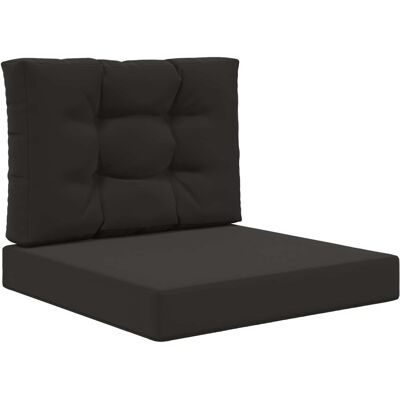 vidaXL Poduszka do sofy na zewnątrz 2 pcs Czarny Poliester vidaXL Poduszka do sofy na zewnątrz 2 pcs Czarny Poliester