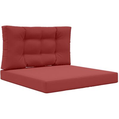vidaXL Poduszka do sofy na zewnątrz 2 pcs czerwone wino Poliester vidaXL Poduszka do sofy na zewnątrz 2 pcs czerwone wino Poliester