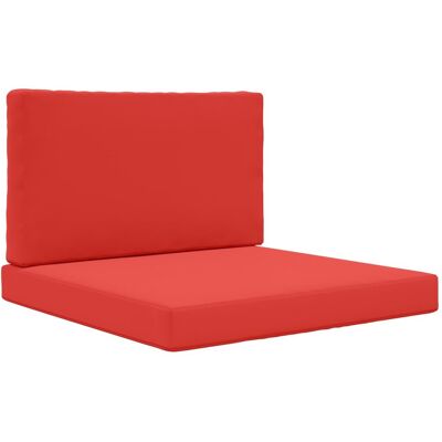 vidaXL Poduszka do sofy na zewnątrz 2 pcs Czerwony Poliester vidaXL Poduszka do sofy na zewnątrz 2 pcs Czerwony Poliester