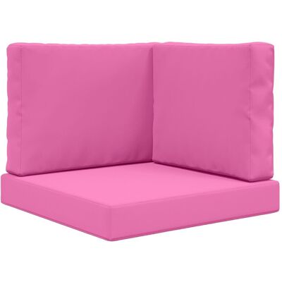 vidaXL Poduszka do sofy na zewnątrz 3 pcs Różowy Poliester vidaXL Poduszka do sofy na zewnątrz 3 pcs Różowy Poliester