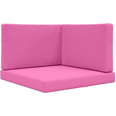 vidaXL Poduszka do sofy na zewnątrz 3 pcs Różowy Poliester vidaXL Poduszka do sofy na zewnątrz 3 pcs Różowy Poliester