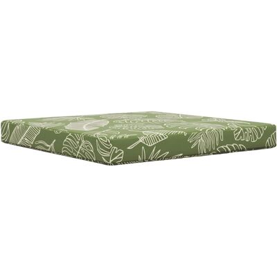 vidaXL Poduszka do sofy na zewnątrz Wzór liścia 80 x 80 x 8 cm vidaXL Poduszka do sofy na zewnątrz Wzór liścia 80 x 80 x 8 cm