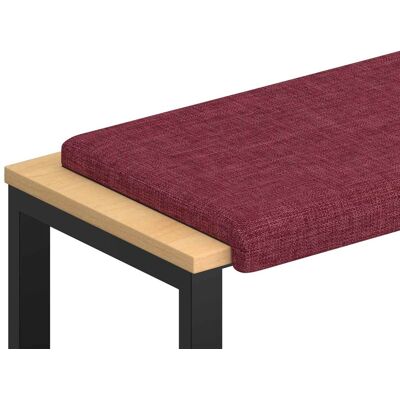 Vidaxl Poduszka Na Ławkę Tkanina Czerwone Wino Głębokość 35 Cm Vidaxl Poduszka Na Ławkę Tkanina Czerwone Wino Głębokość 35 Cm