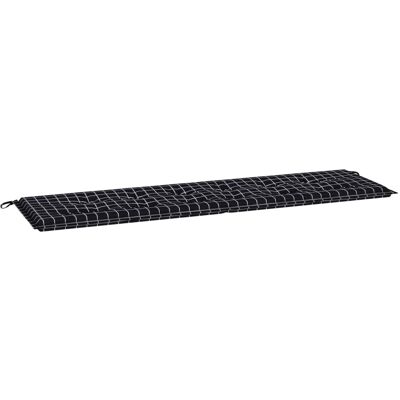 vidaXL Poduszka na ławkę - Wzór w kratę - 180 x 50 x 4 cm - Tkanina Oxford vidaXL Poduszka na ławkę - Wzór w kratę - 180 x 50 x 4 cm - Tkanina Oxford