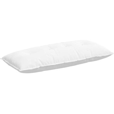 vidaXL Poduszka na plecy Biały 120 x 19 x 50 cm tkanina vidaXL Poduszka na plecy Biały 120 x 19 x 50 cm tkanina