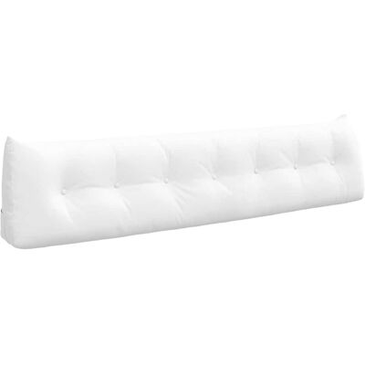 vidaXL Poduszka na plecy Biały 200 x 24 x 50 cm tkanina vidaXL Poduszka na plecy Biały 200 x 24 x 50 cm tkanina