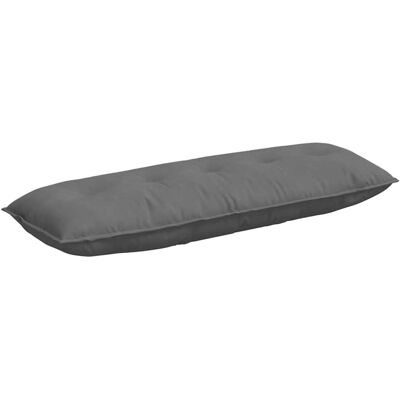 vidaXL Poduszka na plecy Ciemnoszary 140 x 50 cm Tkanina mikrofibrowa vidaXL Poduszka na plecy Ciemnoszary 140 x 50 cm Tkanina mikrofibrowa