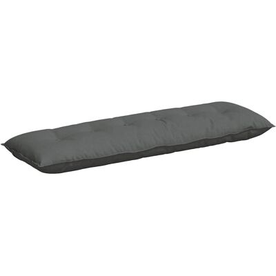 vidaXL Poduszka na plecy Ciemnoszary 160 x 19 x 50 cm tkanina vidaXL Poduszka na plecy Ciemnoszary 160 x 19 x 50 cm tkanina