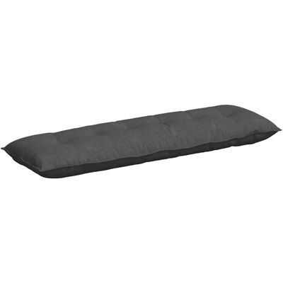 vidaXL Poduszka na plecy Ciemnoszary 160 x 50 cm Tkanina sztruksowa vidaXL Poduszka na plecy Ciemnoszary 160 x 50 cm Tkanina sztruksowa