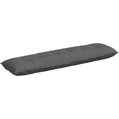 vidaXL Poduszka na plecy Ciemnoszary 180 x 19 x 50 cm tkanina vidaXL Poduszka na plecy Ciemnoszary 180 x 19 x 50 cm tkanina
