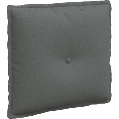 vidaXL Poduszka na plecy Ciemnoszary 50 x 19 x 45 cm tkanina vidaXL Poduszka na plecy Ciemnoszary 50 x 19 x 45 cm tkanina