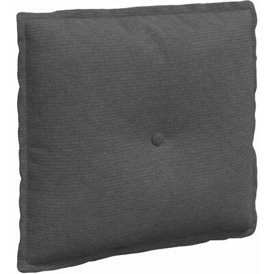 vidaXL Poduszka na plecy Ciemnoszary 50 x 45 cm Tkanina sztruksowa vidaXL Poduszka na plecy Ciemnoszary 50 x 45 cm Tkanina sztruksowa