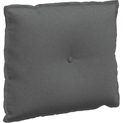vidaXL Poduszka na plecy Ciemnoszary 60 x 19 x 50 cm tkanina vidaXL Poduszka na plecy Ciemnoszary 60 x 19 x 50 cm tkanina