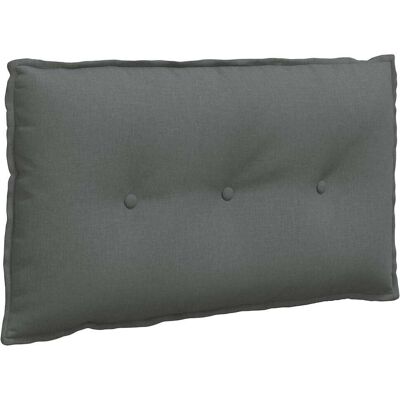 vidaXL Poduszka na plecy Ciemnoszary 80 x 19 x 50 cm tkanina vidaXL Poduszka na plecy Ciemnoszary 80 x 19 x 50 cm tkanina