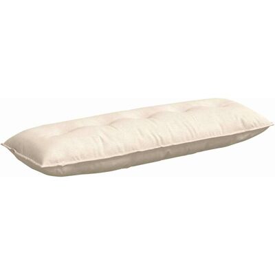 vidaXL Poduszka na plecy Kremowy 140 x 50 cm Tkanina sztruksowa vidaXL Poduszka na plecy Kremowy 140 x 50 cm Tkanina sztruksowa