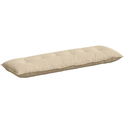 vidaXL Poduszka na plecy Kremowy 160 x 50 cm Tkanina mikrofibrowa vidaXL Poduszka na plecy Kremowy 160 x 50 cm Tkanina mikrofibrowa