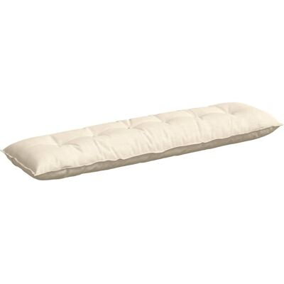 vidaXL Poduszka na plecy Kremowy 180 x 50 cm Tkanina sztruksowa vidaXL Poduszka na plecy Kremowy 180 x 50 cm Tkanina sztruksowa
