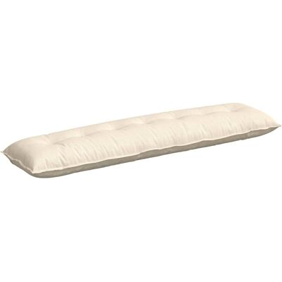 vidaXL Poduszka na plecy Kremowy 200 x 50 cm Tkanina sztruksowa vidaXL Poduszka na plecy Kremowy 200 x 50 cm Tkanina sztruksowa