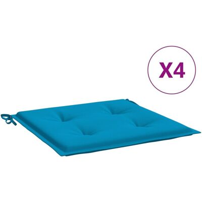 vidaXL Poduszka na krzesło ogrodowe - Niebieska - 50x50x3 cm - Poduszka na krzesło ogrodowe vidaXL Poduszka na krzesło ogrodowe - Niebieska - 50x50x3 cm - Poduszka na krzesło ogrodowe