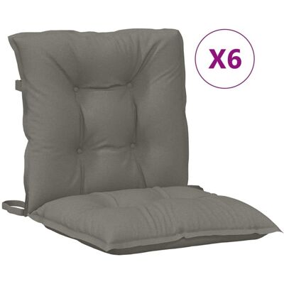 vidaXL Poduszki na niskie oparcie - 6 szt. - 100x50x7 cm tkanina vidaXL Poduszki na niskie oparcie - 6 szt. - 100x50x7 cm tkanina