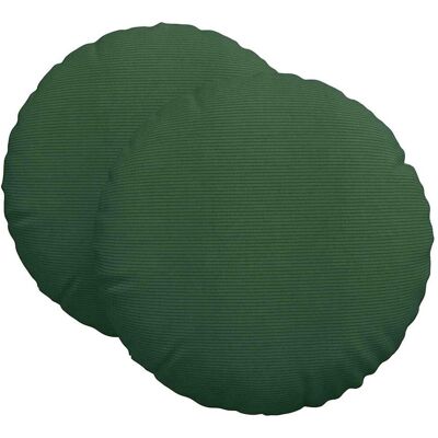 vidaXL Poduszki na siedziska 2 pcs Ciemna zieleń Ø 60 cm vidaXL Poduszki na siedziska 2 pcs Ciemna zieleń Ø 60 cm