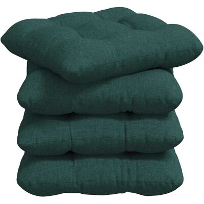 vidaXL Poduszki na siedziska 4 pcs Ciemna zieleń 40 x 40 x 12 cm vidaXL Poduszki na siedziska 4 pcs Ciemna zieleń 40 x 40 x 12 cm
