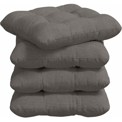 vidaXL Poduszki na siedziska 4 pcs Jasnoszary 40 x 40 cm vidaXL Poduszki na siedziska 4 pcs Jasnoszary 40 x 40 cm