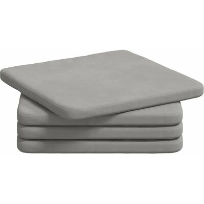 vidaXL Poduszki na siedziska 4 pcs Jasnoszary 40 x 40 x 3 cm vidaXL Poduszki na siedziska 4 pcs Jasnoszary 40 x 40 x 3 cm