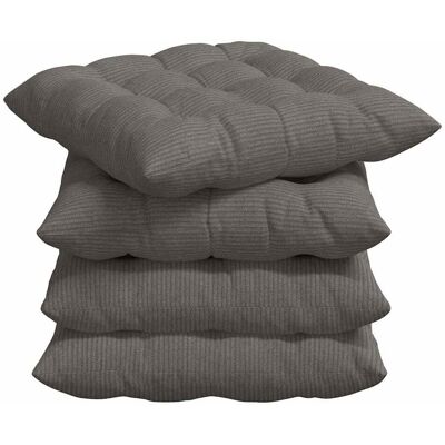 vidaXL Poduszki na siedziska 4 pcs Jasnoszary 40 x 40 x 6 cm vidaXL Poduszki na siedziska 4 pcs Jasnoszary 40 x 40 x 6 cm