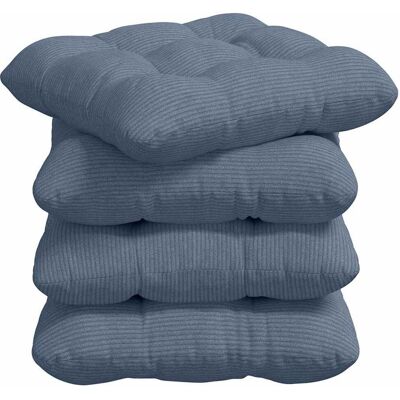 vidaXL Poduszki na siedziska 4 pcs Niebieski 45 x 45 cm vidaXL Poduszki na siedziska 4 pcs Niebieski 45 x 45 cm