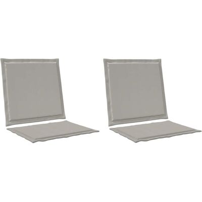 vidaXL Poduszki na Siedzisko i Oparcie 2 pcs jasnoszary 47 x 45 x 2 cm vidaXL Poduszki na Siedzisko i Oparcie 2 pcs jasnoszary 47 x 45 x 2 cm