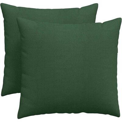vidaXL Poduszki na sofę 2 pcs Ciemna zieleń 50 x 50 cm vidaXL Poduszki na sofę 2 pcs Ciemna zieleń 50 x 50 cm