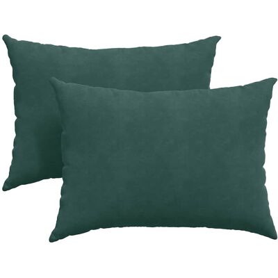 vidaXL Poduszki na sofę 2 pcs Ciemna zieleń 70 x 50 cm vidaXL Poduszki na sofę 2 pcs Ciemna zieleń 70 x 50 cm