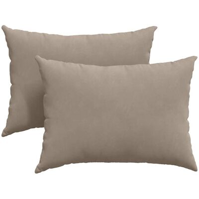 vidaXL Poduszki na sofę 2 pcs Ciemnoszary 70 x 50 cm tkanina vidaXL Poduszki na sofę 2 pcs Ciemnoszary 70 x 50 cm tkanina