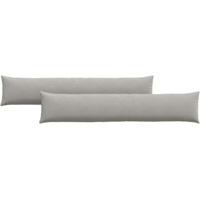 vidaXL Poduszki na sofę 2 pcs Jasnoszary 200 x 40 cm tkanina vidaXL Poduszki na sofę 2 pcs Jasnoszary 200 x 40 cm tkanina