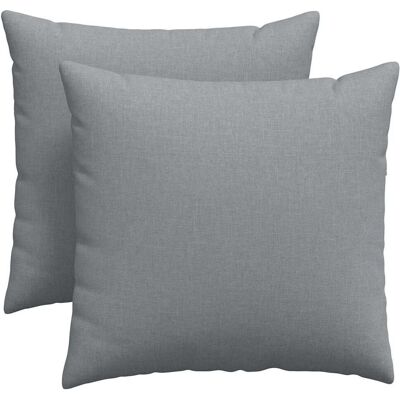 vidaXL Poduszki na sofę 2 pcs Jasnoszary 45 x 45 cm tkanina vidaXL Poduszki na sofę 2 pcs Jasnoszary 45 x 45 cm tkanina