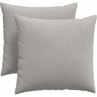 vidaXL Poduszki na sofę 2 pcs Jasnoszary 45 x 45 cm tkanina vidaXL Poduszki na sofę 2 pcs Jasnoszary 45 x 45 cm tkanina