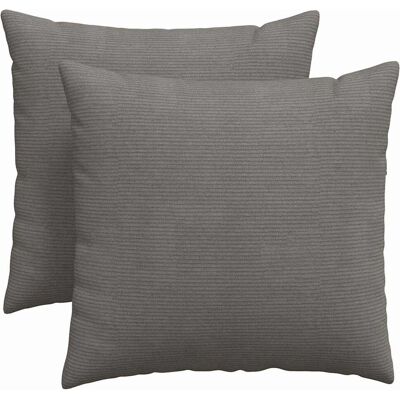 vidaXL Poduszki na sofę 2 pcs Jasnoszary 45 x 45 cm Tkanina sztruksowa vidaXL Poduszki na sofę 2 pcs Jasnoszary 45 x 45 cm Tkanina sztruksowa