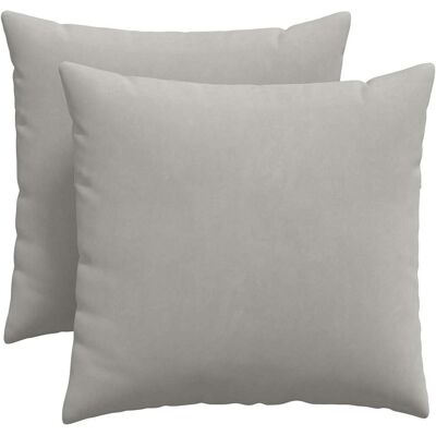 vidaXL Poduszki na sofę 2 pcs Jasnoszary 50 x 50 cm tkanina vidaXL Poduszki na sofę 2 pcs Jasnoszary 50 x 50 cm tkanina