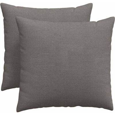 vidaXL Poduszki na sofę 2 pcs Jasnoszary 50 x 50 cm Tkanina sztruksowa vidaXL Poduszki na sofę 2 pcs Jasnoszary 50 x 50 cm Tkanina sztruksowa