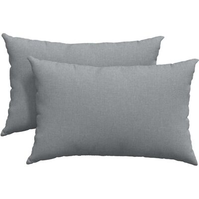 vidaXL Poduszki na sofę 2 pcs Jasnoszary 60 x 40 cm tkanina vidaXL Poduszki na sofę 2 pcs Jasnoszary 60 x 40 cm tkanina