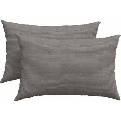 vidaXL Poduszki na sofę 2 pcs Jasnoszary 60 x 40 cm Tkanina sztruksowa vidaXL Poduszki na sofę 2 pcs Jasnoszary 60 x 40 cm Tkanina sztruksowa