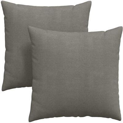 vidaXL Poduszki na sofę 2 pcs Jasnoszary 60 x 60 cm Tkanina sztruksowa vidaXL Poduszki na sofę 2 pcs Jasnoszary 60 x 60 cm Tkanina sztruksowa